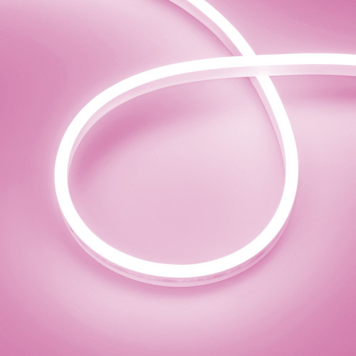 Светодиодная лента герметичная AURORA-PS-A120-12x6mm 24V Pink (10 W/m, IP65, 2835, 5m) (Arlight, Силикон) 036677