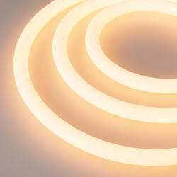 Светодиодная лента герметичная MOONLIGHT-TOP-A336-D18mm 24V Warm2300 360deg (14.4 W/m, IP65, 2835, 5m, wire x1) (Arlight, Прямой вывод кабеля) 038761