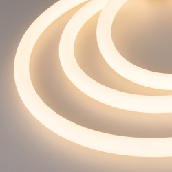 Светодиодная лента герметичная MOONLIGHT-TOP-A336-D25mm 48V Warm3000 360deg (12.5 W/m, IP65, 2835, 20m, wire x1) (Arlight, Прямой вывод кабеля) 037562