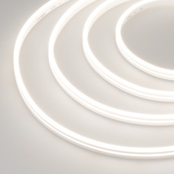 Светодиодная лента герметичная MOONLIGHT-SIDE-A168-4x10mm 24V Day4000 (7.2 W/m, IP65, 5m, wire x2) (Arlight, Силикон) 038312