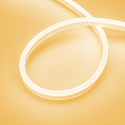 Светодиодная лента герметичная AURORA-PS-A120-16x8mm 24V Amber (10 W/m, IP65, 2835, 5m) (Arlight, Силикон) 036695