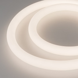Светодиодная лента герметичная MOONLIGHT-TOP-A336-D25mm 24V Day4000 360deg (14.4 W/m, IP65, 2835, 5m, wire x2) (Arlight, Прямой вывод кабеля) 036273