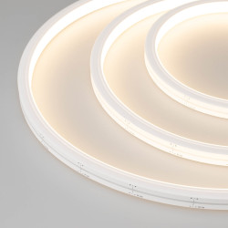 Светодиодная лента герметичная MOONLIGHT-TOP-A140-13x12mm 24V Warm3000 (9.6 W/m, IP67, 2835, 5m) (Arlight, Боковой вывод кабеля) 027947(1)