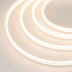 Светодиодная лента герметичная MOONLIGHT-SIDE-T-M196-03x06mm 24V Warm2700 (7.2 W/m, IP54, 2216, 5m, wire x2) (Arlight, Силикон) 039571