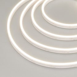 Светодиодная лента герметичная MOONLIGHT-SIDE-A120-06x12mm 24V Day4000 (9.6 W/m, IP65, 5m, wire x2) (Arlight, Силикон) 041034
