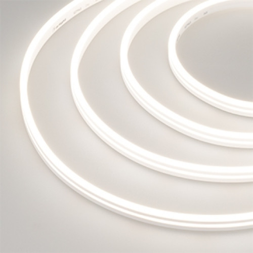 Светодиодная лента герметичная MOONLIGHT-SIDE-M196-03x06mm 24V Day4000 (7.2 W/m, IP54, 2216, 5m, wire x2) (Arlight, Силикон) 039565