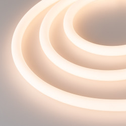 Светодиодная лента герметичная MOONLIGHT-TOP-M768-D18mm 24V White-MIX 360deg (14.4 W/m, IP65, 2216, 5m, wire x1) (Arlight, Прямой вывод кабеля) 037566