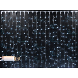 Гирлянда светодиодная Занавес белая 220B, 400 LED, провод прозрачный, IP65 RL-C2*2-CT/W