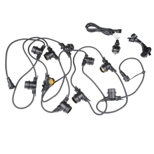Гирлянда UDL-K121 10/E27/5M 5C IP65 BLACK BELT-LIGHT