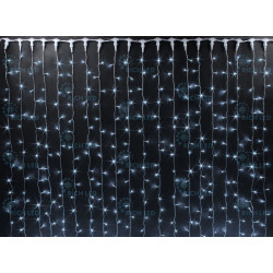 Гирлянда светодиодная Занавес белая 220B, 1000 LED, провод белый, IP65 RL-C2*6-CW/W