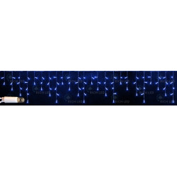 Гирлянда светодиодная Бахрома синяя 220B, 112 LED, провод черный, IP65 RL-i3*0.5-CB/B