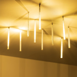 Светодиодная гирлянда ARD-ICEFALL-CLASSIC-D12-200-10PCS-CLEAR-32LED-LIVE WARM (230V, 10.5W) (Ardecoled, IP65) 026044