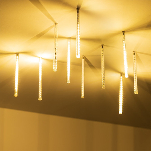 Светодиодная гирлянда ARD-ICEFALL-CLASSIC-D12-200-10PCS-CLEAR-32LED-LIVE WARM (230V, 10.5W) (Ardecoled, IP65) 026044