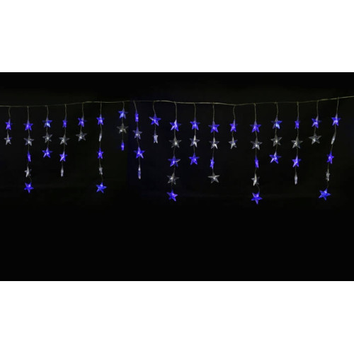 Гирлянда светодиодная ULD-E5505-196/DTK WHITE-BLUE IP20 STARS-1