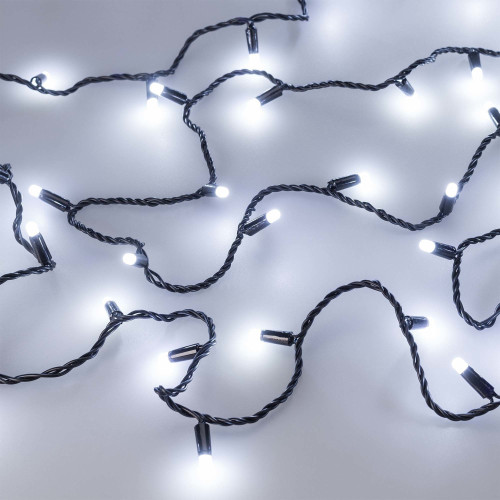 Светодиодная гирлянда ARD-STRING-CLASSIC-1000-BLACK-100LED-MILK-PULSE White (230V, 7W) (Ardecoled, IP65) 031652