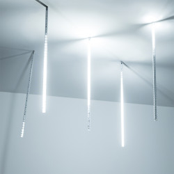 Светодиодная гирлянда ARD-ICEFALL-CLASSIC-D12-500-5PCS-CLEAR-72LED-LIVE WHITE (230V, 6W) (Ardecoled, IP65) 026049
