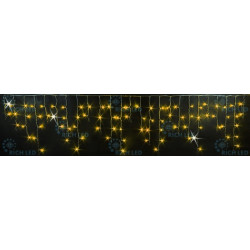 Гирлянда светодиодная Бахрома желтая с мерцанием 220B, 112 LED, провод прозрачный, IP54 RL-i3*0.5F-T/Y