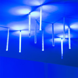 Светодиодная гирлянда ARD-ICEFALL-CLASSIC-D12-200-10PCS-CLEAR-32LED-LIVE BLUE (230V, 10.5W) (Ardecoled, IP65) 026041