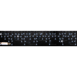 Гирлянда светодиодная Бахрома белая с мерцанием 220B, 112 LED, провод черный, IP65 RL-i3*0.5F-CB/W