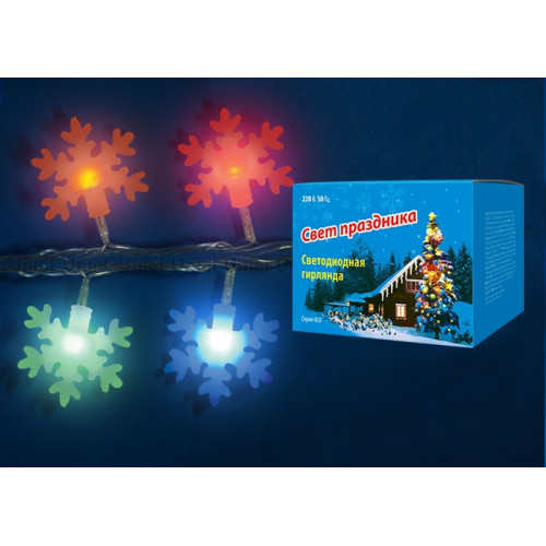 Гирлянда светодиодная ULD-S0700-050/DTA MULTI IP20 SNOWFLAKES-3