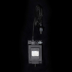 Трансформатор 120W для Силиконовых Нитей 24В, до 3000 LED, Провод Черный Каучук, IP65