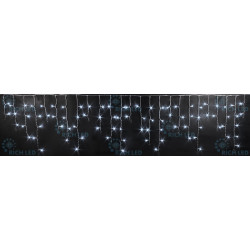 Гирлянда светодиодная Бахрома белая с мерцанием 220B, 112 LED, провод белый, IP65 RL-i3*0.5F-RW/W