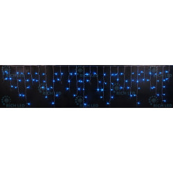 Гирлянда светодиодная Бахрома синяя 220B, 112 LED, провод прозрачный, IP54 RL-i3*0.5-T/B