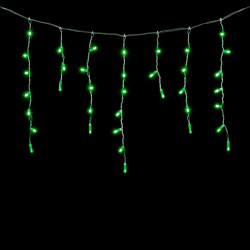 Гирлянда Бахрома с Колпачком 3,1 x 0,5 м Зелёная 220В, 120 LED, Провод Прозрачный ПВХ, IP65