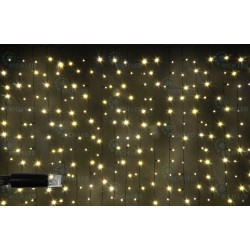 Гирлянда светодиодная Занавес белая 220B, 300 LED, провод прозрачный, IP65 RL-CS2*1.5-CT/WW