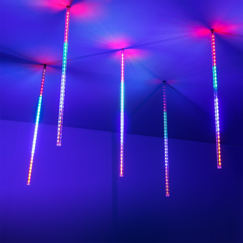 Светодиодная гирлянда ARD-ICEFALL-CLASSIC-D12-500-5PCS-CLEAR-72LED-LIVE RGB (230V, 6W) (Ardecoled, IP65) 026051