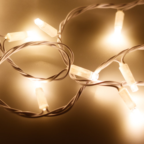 Светодиодная гирлянда ARD-STRING-PRO-10000-WHITE-100LED-FLASH WARM (230V, 7W) (Ardecoled, IP65) 025840