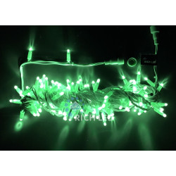 Гирлянда светодиодная зеленая постоянного свечения 24B, 100 LED, провод прозрачный, IP65 RL-S10C-24V-CT/G