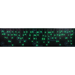 Гирлянда светодиодная Бахрома зеленая 220B, 112 LED, провод белый, IP65 RL-i3*0.5-RW/G