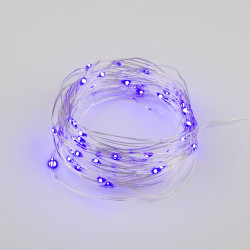 Гирлянда светодиодная ULD-S0500-050/SCB/2AA PURPLE IP20 DEW