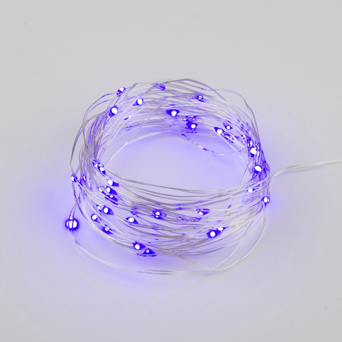 Гирлянда светодиодная ULD-S0500-050/SCB/2AA PURPLE IP20 DEW