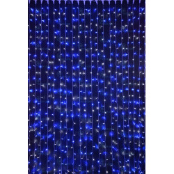 Гирлянда светодиодная Занавес сине-белая 220B, 600 LED, провод белый, IP65 RL-C2*3-CW/BW