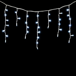 Гирлянда Бахрома 3,1 x 0,5 м Белая 220В, 120 LED, Провод Белый Каучук, IP65