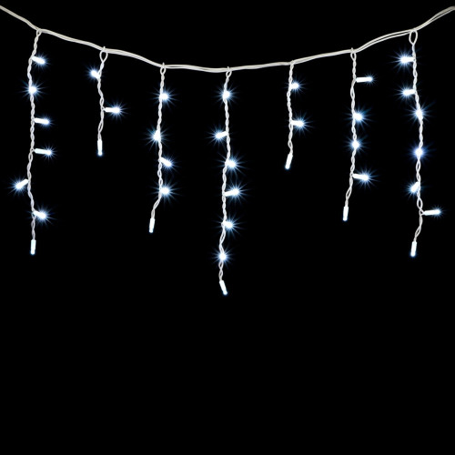 Гирлянда Бахрома 3,1 x 0,5 м Белая 220В, 120 LED, Провод Белый Каучук, IP65