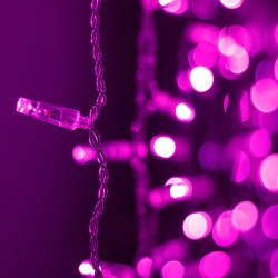 Светодиодная гирлянда ARD-CURTAIN-CLASSIC-2000x1500-CLEAR-360LED Pink (230V, 60W) (Ardecoled, IP65) 024880