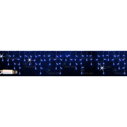 Гирлянда светодиодная Бахрома синяя с мерцанием 220B, 112 LED, провод белый, IP65 RL-i3*0.5F-CW/B