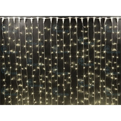 Гирлянда светодиодная Занавес белая 220B, 400 LED, провод прозрачный, IP54 RL-C2*2-T/WW