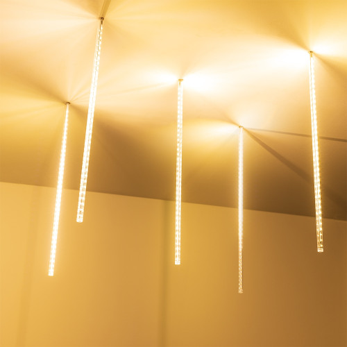 Светодиодная гирлянда ARD-ICEFALL-CLASSIC-D12-500-5PCS-CLEAR-72LED-LIVE WARM (230V, 6W) (Ardecoled, IP65) 026050