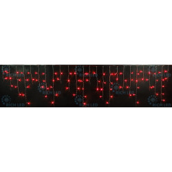 Гирлянда светодиодная Бахрома красная 220B, 112 LED, провод белый, IP65 RL-i3*0.5-RW/R
