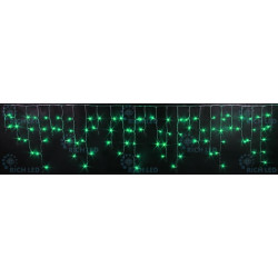 Гирлянда светодиодная Бахрома зеленая 220B, 112 LED, провод черный, IP54 RL-i3*0.5-B/G