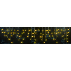 Гирлянда светодиодная Бахрома желтая с мерцанием 220B, 112 LED, провод белый, IP65 RL-i3*0.5F-RW/Y