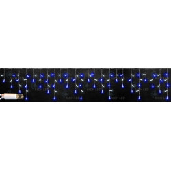 Гирлянда светодиодная Бахрома сине-белая 220B, 112 LED, провод прозрачный, IP65 RL-i3*0.5-CT/BW