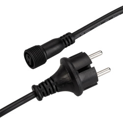 Шнур питания ARD-CLASSIC-BALL-LIVE-1.5M Black (230V, 1.6A) (Ardecoled, Закрытый) 025652