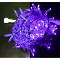 Гирлянда светодиодная фиолетовая постоянного свечения 220B, 100 LED, провод фиолетовый, IP65 RL-S10C-220V-C2V/V