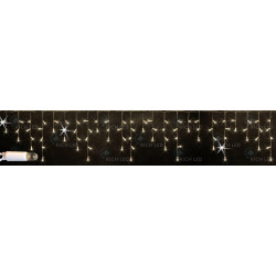 Гирлянда светодиодная Бахрома белая с мерцанием 220B, 112 LED, провод белый, IP65 RL-i3*0.5F-CW/WW