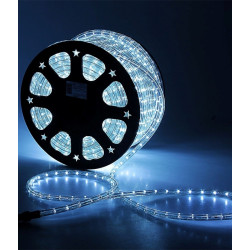 Светодиодный Дюралайт Ø10 мм Белый 24В, 36 LED/м, Свечение 360°, IP65, Бухта 100м